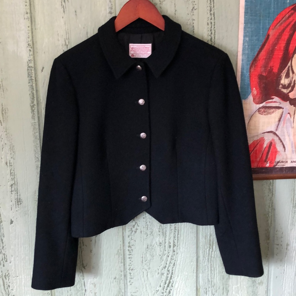 Vintage Pendleton high waist virgin wool coat